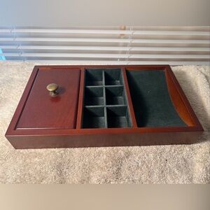 Vintage Men's / Unisex Bombay Company Wooden Dresser Valet Jewelry Box